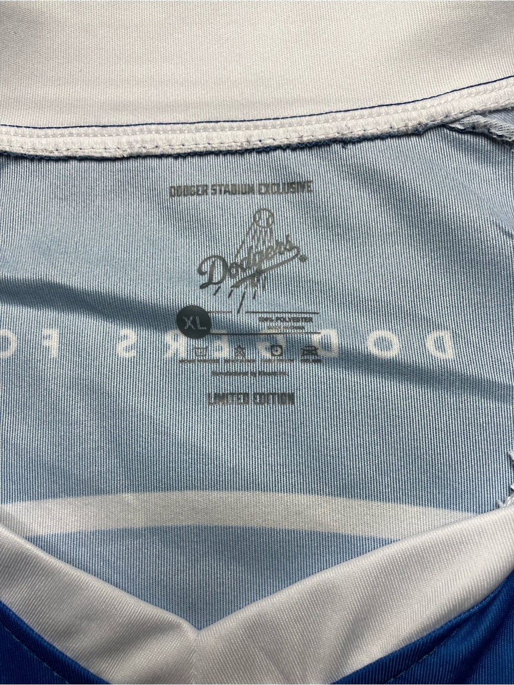 Los Angeles Dodgers Soccer Jersey Mens Size XL Blue MLB Baseball - Picture 7 of 8